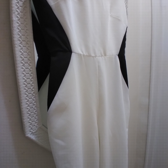 Vesper/Shein Jumpsuit, Size 8, Black/White - Picture 3 of 5